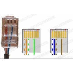 Штекер RJ45 TENDA   original (4PIN) пластик