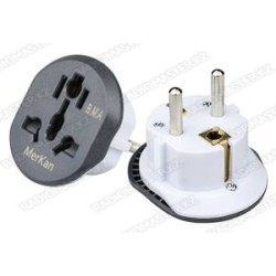Электрический перех в розетку MERKAN (KT168) 250v / 10А-16A (Универсальный на Евро)