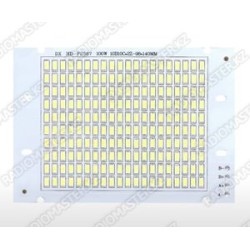 Светодиод LED 100WT, 6500K, 140мм х 98мм, гр.-72 С ⟨IC 32-36v / два источника питания х 50W⟩