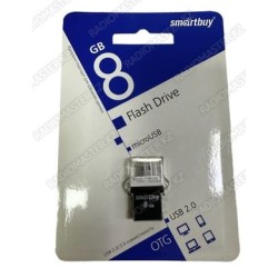 USB 2,0 накопитель 8Gb micro USB OTG Smartbuy Poko Series