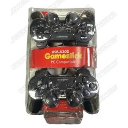 Джойстик USB-830D USB2.0 Double SHOCK Gamestick Conntroller ⟨Упаковка-2 шт.⟩