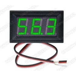 Цифровой вольтметр МИНИ DC 0 - 30 V (зеленый) (3 провода)