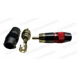 Штекер RCA MONSTR (метал) Красный
