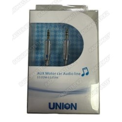 Шнур AUX UNION 3.5mm п-п 1m ⟨серый⟩