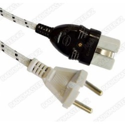 Шнур электр утюжной 1.2м 10А/250v 3.5м ШРО 2*0.75 Россия