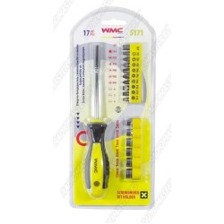 Отвертка - битодержатель WMC 5171 с компл. бит и головок 17pcs