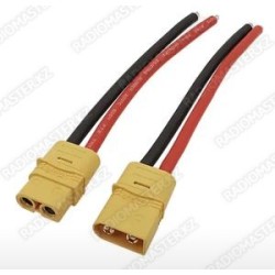 Разъем питания XT30U (пара м+п) 60v 15A с кабелем 5 см * 0.75