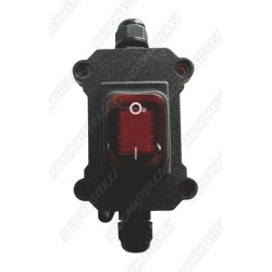 Клавиша ВКЛ KCD4 в корпусе PG7 - iP65/30A/250v (4pin) красная