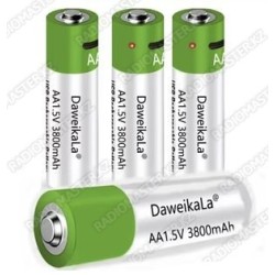 Аккум.батарея Daweikala AA 3800mAh 1.5v USB TYPE-C [ГАРАНТИЯ 14 ДНЕЙ]