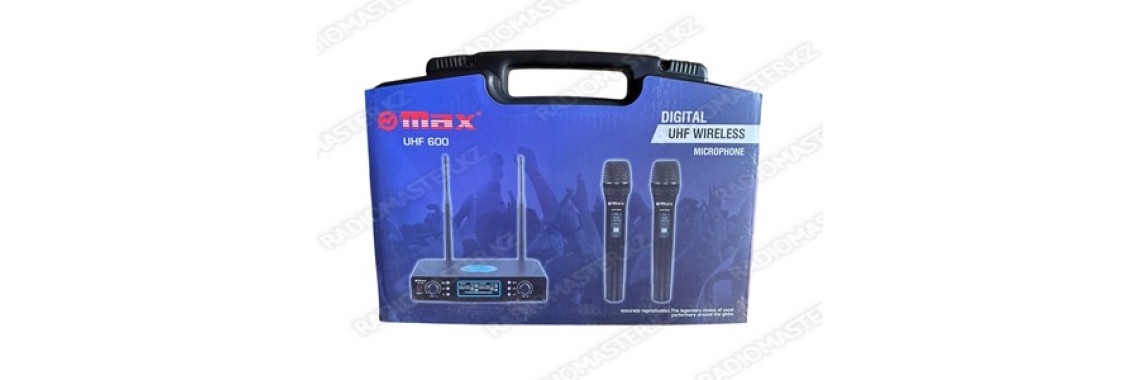 Микрофон MAX UHF-600 (База + 2 м