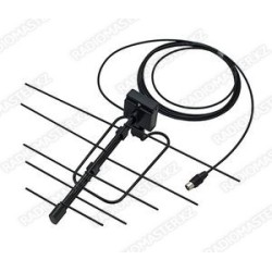 Антенна ДМВ комнатная  Альфа К-12 А2 АКТИВНАЯ 5v 18dB  DVB-T2 цифровая с кабелем 2,2 м