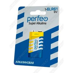 Элемент питания Perfeo 6LR61  9V Super Alkaline (BL-1)