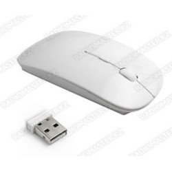 Компьютерная мышка SAFFI SM-003 беспроводная Bluetooth + 2.4Ghz, Аккумулятор, TYPE-C Белая