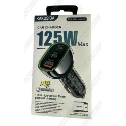 Автомобильное зарядное устройство KAKUSIGA KSC-1056 125W-30W USB, 30W+65W Type-C 