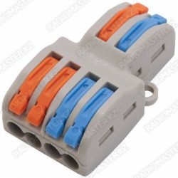 Разъем / зажим VAGO CT-214 (2*4 вход)  32A/250v/4kv  (0.08-2.5(4.0mm)