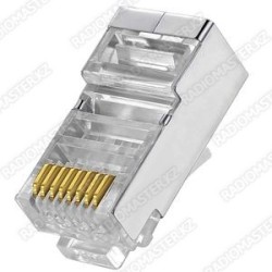 Штекер RJ45 AMP cat6 (8pin) в метал. экране (под FTP кабель)