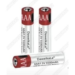 Аккум.батарея Li-ion Daweikala AAA 5500mAh 1.5v USB TYPE-C [ГАРАНТИЯ 14 ДНЕЙ]