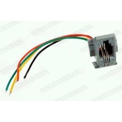 Гнездо телеф. RJ11 4pin (с проводами)