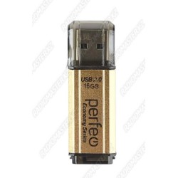 USB 2.0 накопитель 8Gb Perfeo E02 (Gold) Economy series