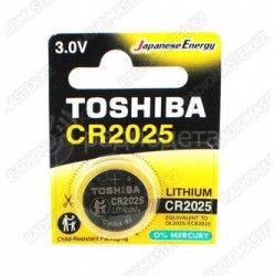 Элемент питания TOSHIBA CR2025 Linhium 