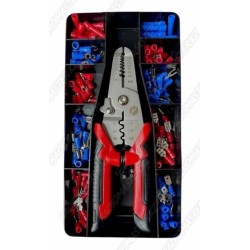 Ключ для обжима (стриппер) с набором клемм 171шт.