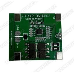 Плата BMS HXYP-3S CM02- с балансировкой, 12.6-13v, 14A (3.7v*7.4v/11.1v) 3 х.аккум 18650 46*46*3.mm