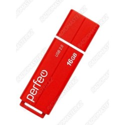 USB 2.0 накопитель 16Gb Perfeo C05 (красный)