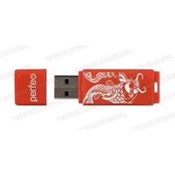USB 2.0 накопитель 64Gb Perfeo C04 Red Koi Fish (красный)