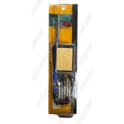 Паяльник с регулировкой темп.(+5шт ЖАЛО + подставка + губка) (60 w / 220v) 200-450гр.  Китай