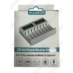 Зарядное устр.PUJIMAX LCD (5v 2A, USB TUPE-C) / 1.2v- 8xAA/AAA