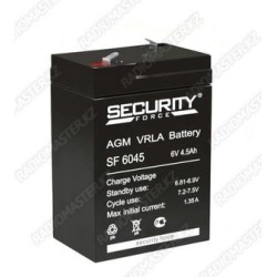 Аккум. батарея 6v 4.5Ah SECURITY SF6045  AGM[ГАРАНТИЯ 14 ДНЕЙ]