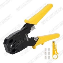 Ключ для обжима, кримпер DELI  (RJ45) 3в1 + 6 x RJ45