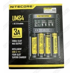 Зарядное устр. NITECORE UMS4  Quick Charge 2.0, питание - TYPE-C  (слот-4)
